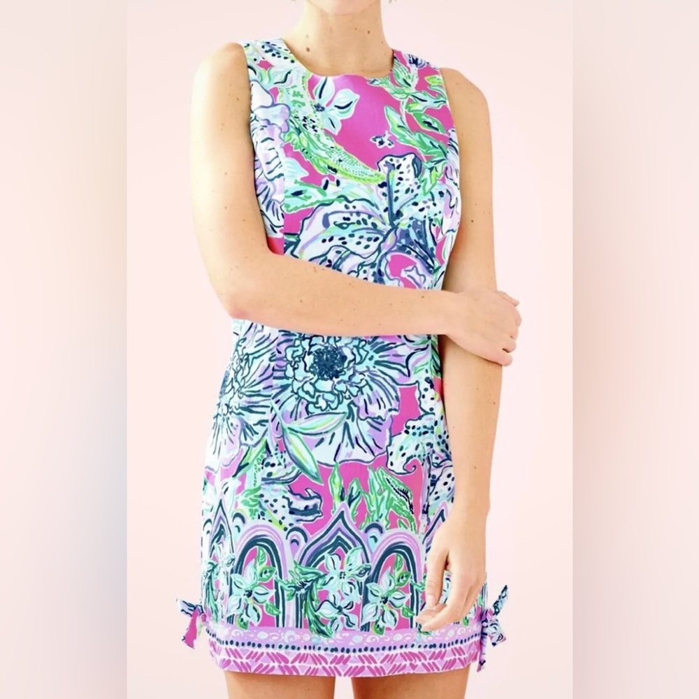 Lilly Pulitzer Mila Stretch Shift in The Grove Print New Size 12